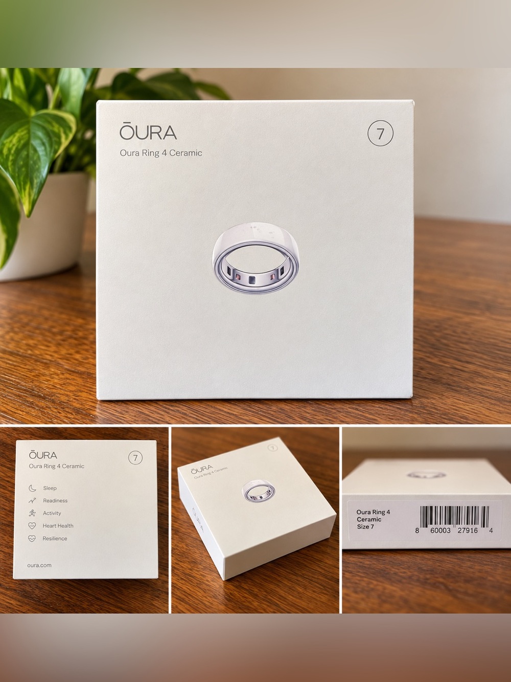 Oura ring 4 white ceramic